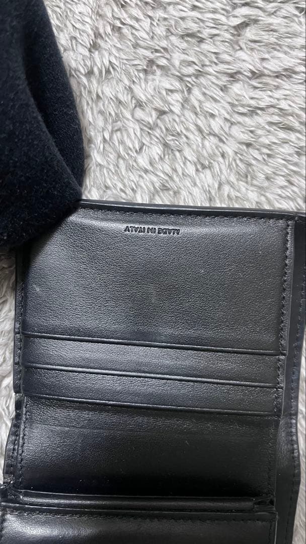 nico-chan セリーヌ　ブラック 三つ折り財布 ゴールド金具