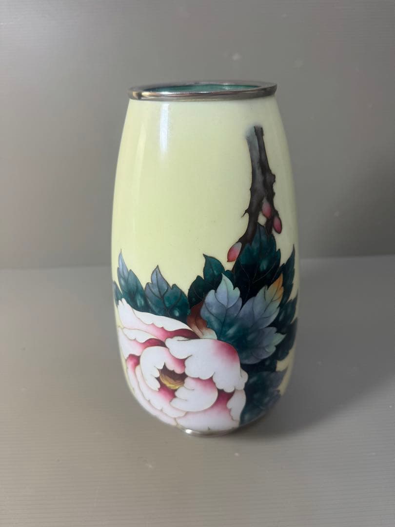 2458 七宝焼　景泰藍　琺瑯　花瓶