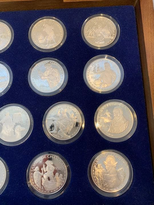 銀貨 フランクリン・ミント 偉大な探偵家のコイン