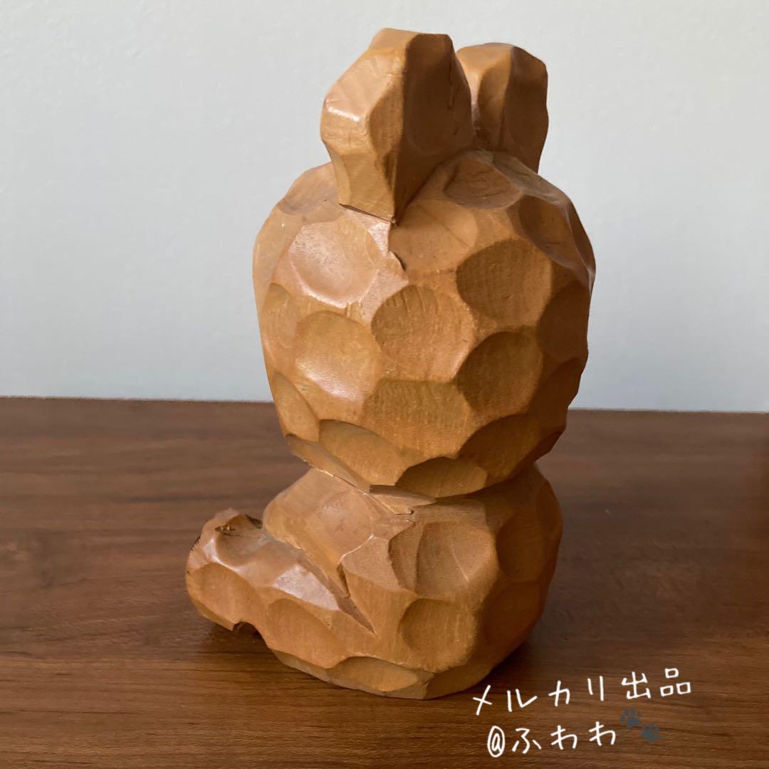 木彫熊ぼっこ 置物 北海道アイヌ 郷土玩具、どんころ熊やエスキモー