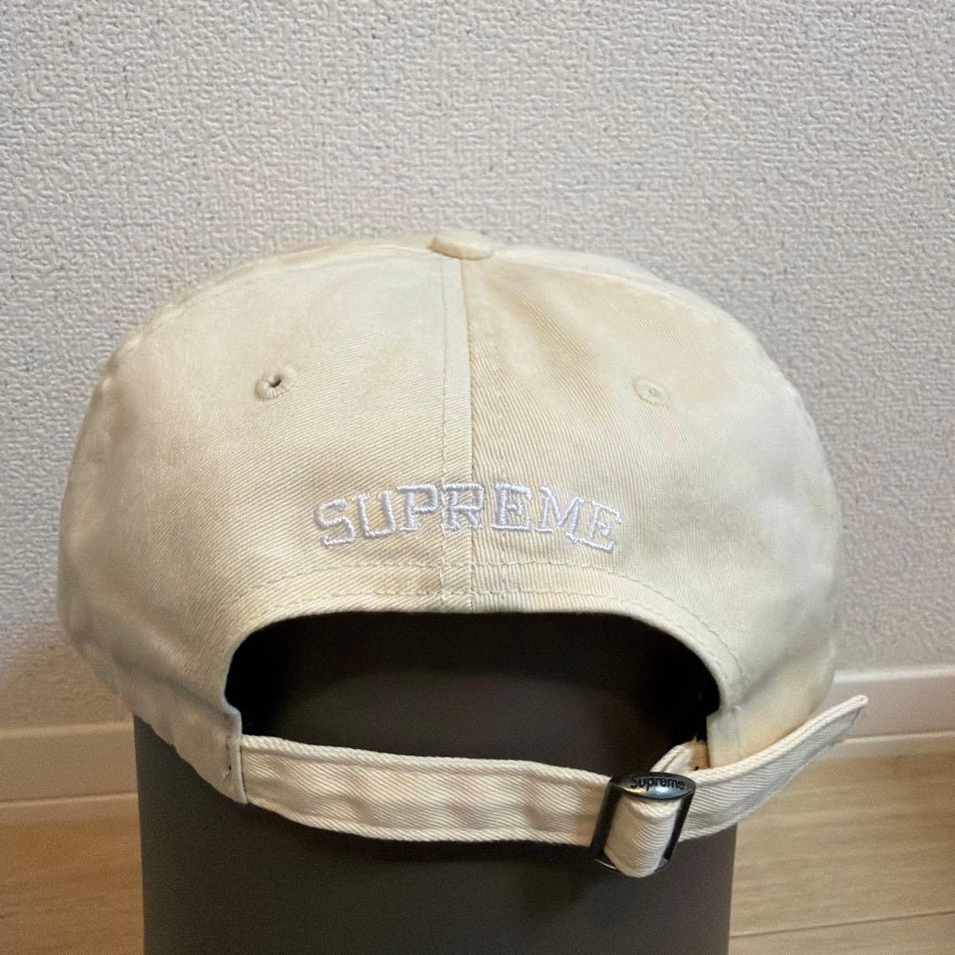 希少】Supreme S Logo 6-Panel Cap ivory Sロゴ