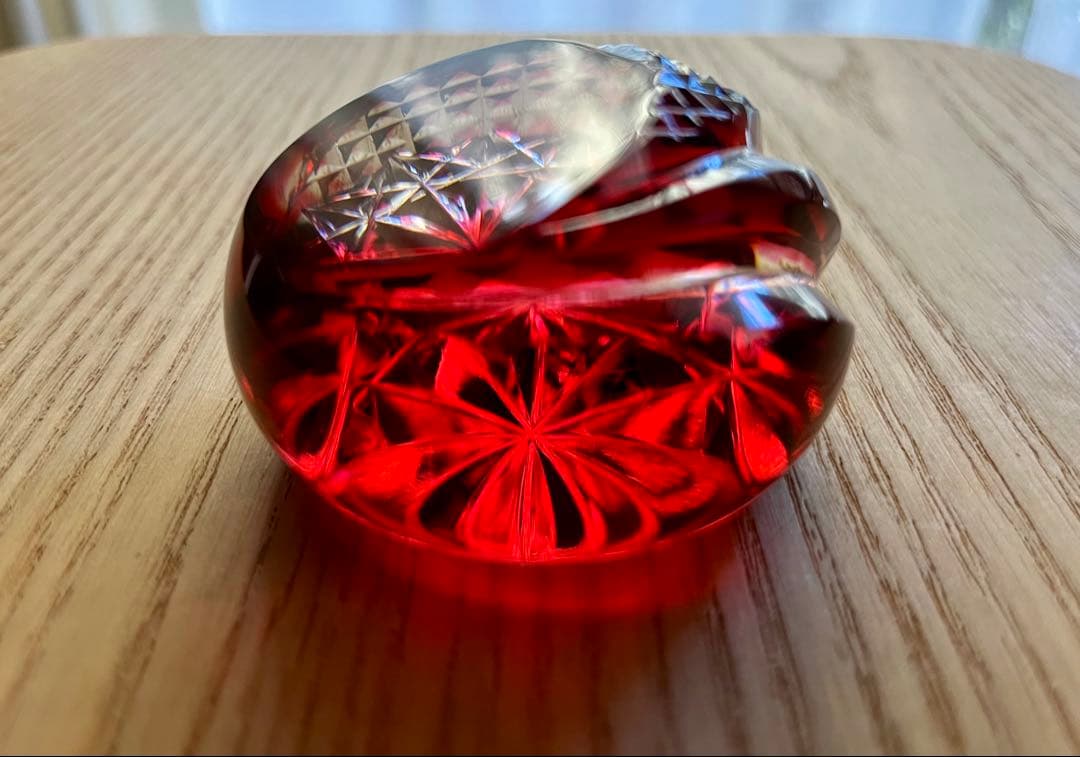 薩摩切子薩摩の雫ペーパーウエイト