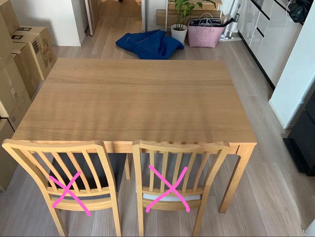 東京都付近取引限定　IKEA EKEDALEN 伸縮式ダイニングテーブルのみ