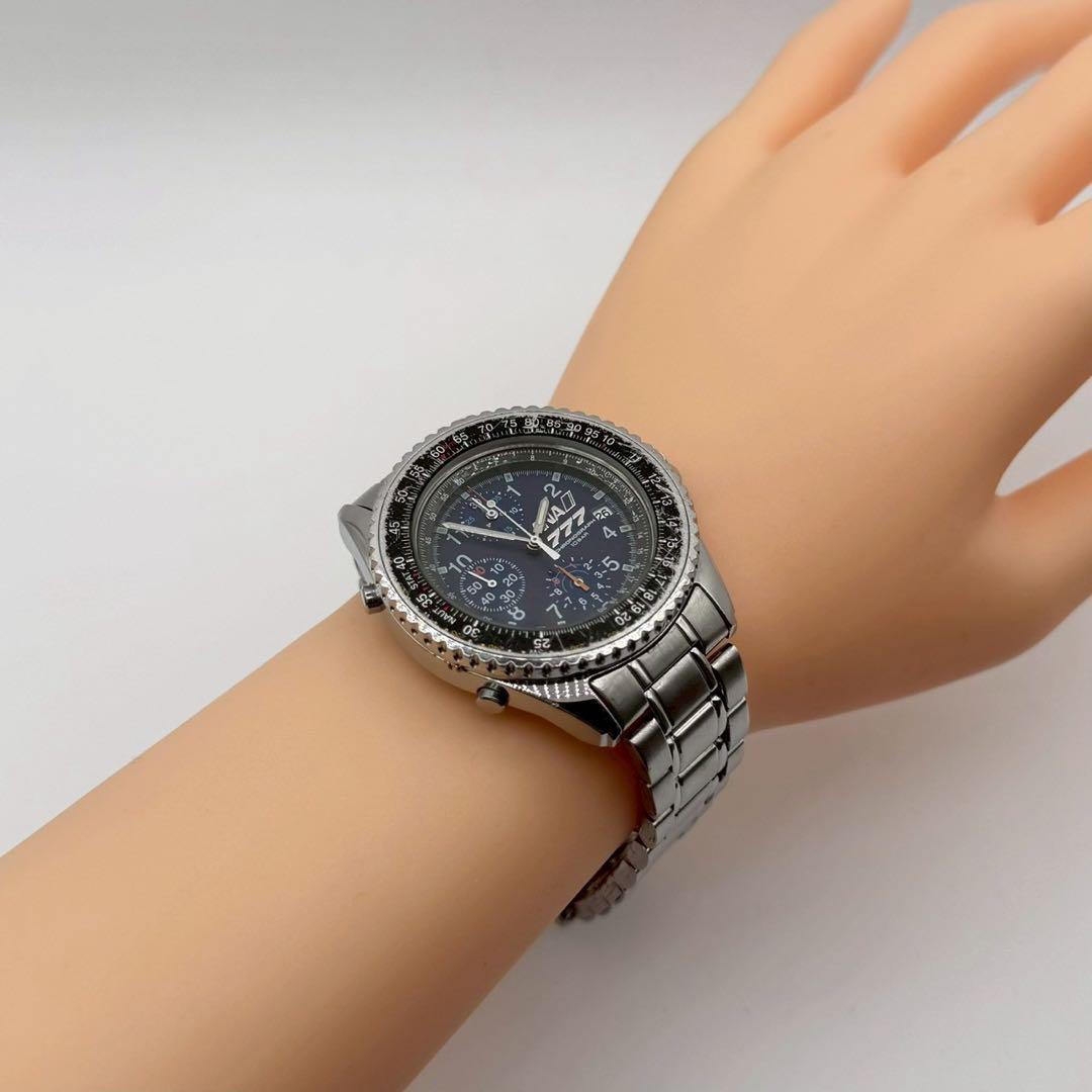 稼働✨ SEIKO ANA ボーイング777 30周年記念 クロノグラフ デイト