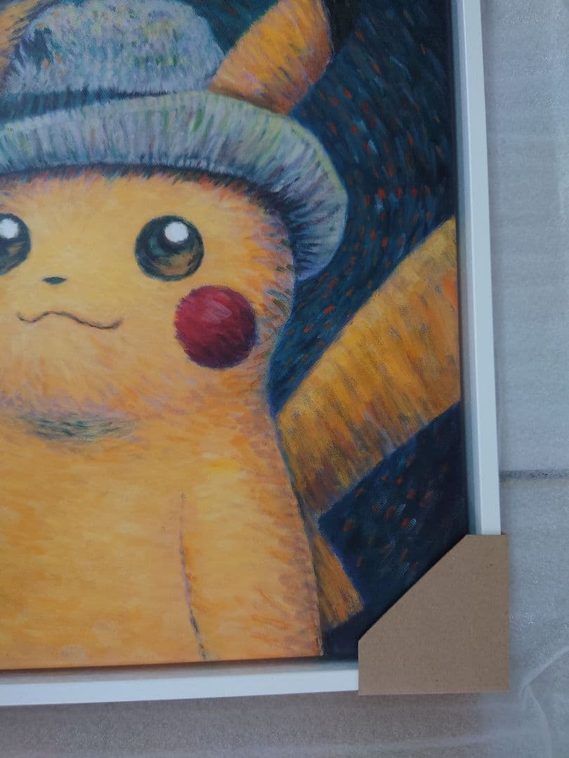 ☆正規品☆白木枠 ゴッホ ピカチュウ キャンバスアート Sサイズ