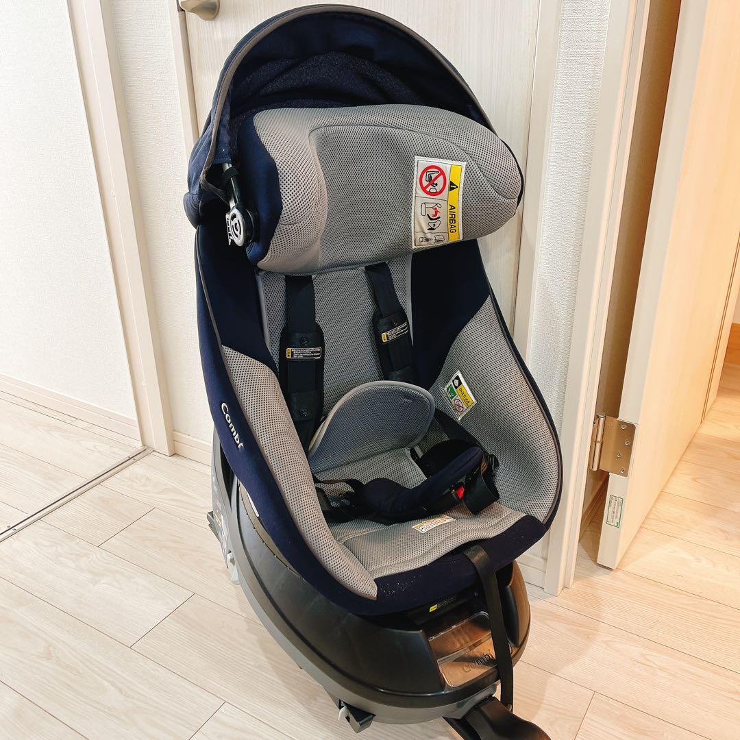 美品 コンビ クルムーヴ アドバンス ISOFIX エッグショック JP-590 コンビ クルムーヴ アドバンス ISOFIX エッグショック JP-590 ネイビー