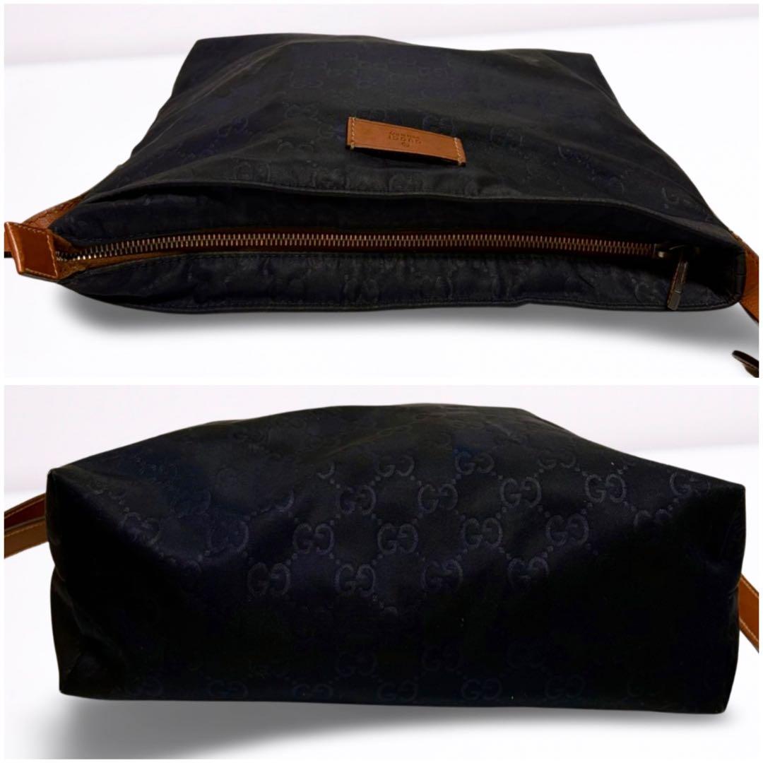 【正規品】グッチ GUCCI GG柄 ショルダーバッグ ネイビー 袋付 男女兼用
