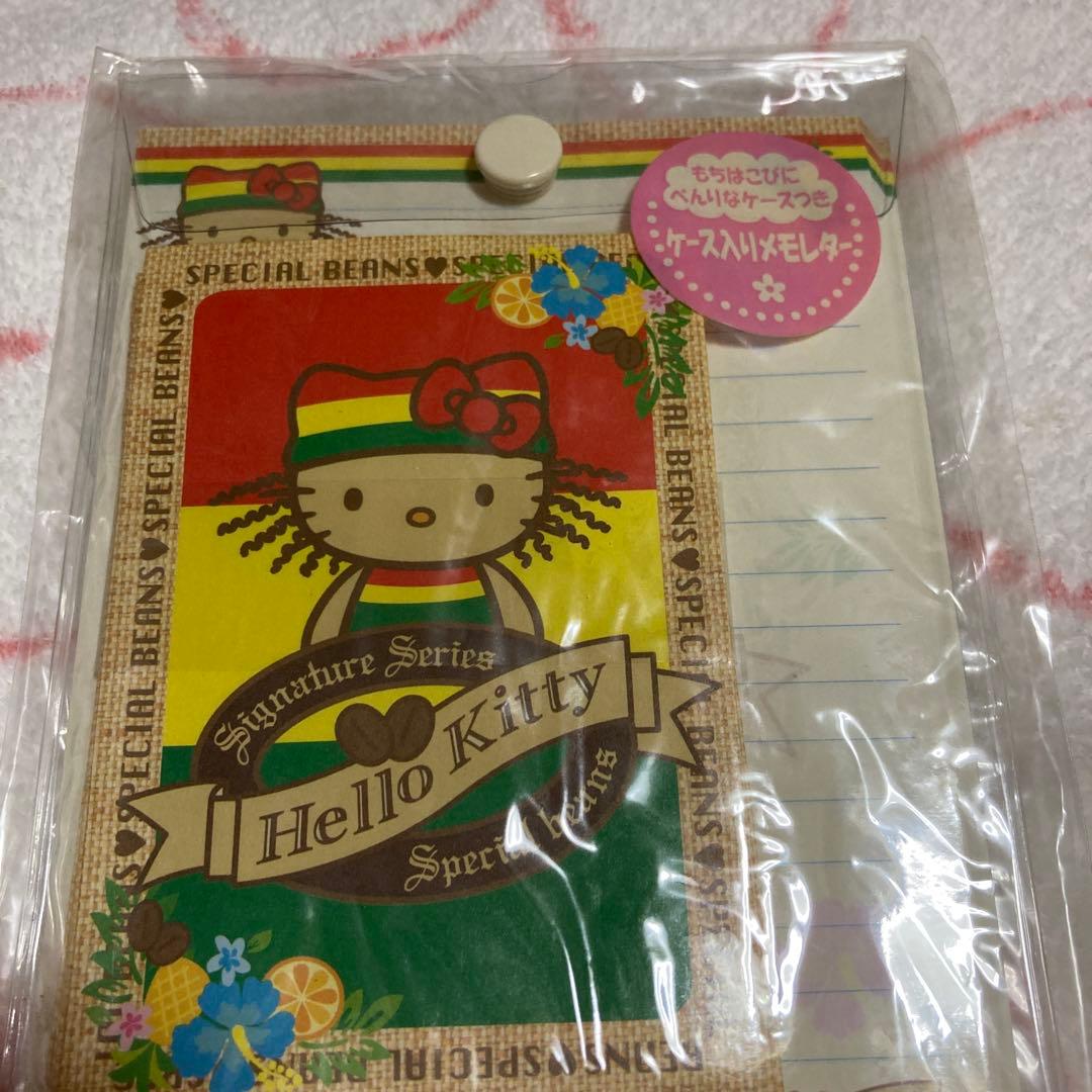 キティ 日焼け レゲエ ハイビスカス ケース入りメモレター 結構レア