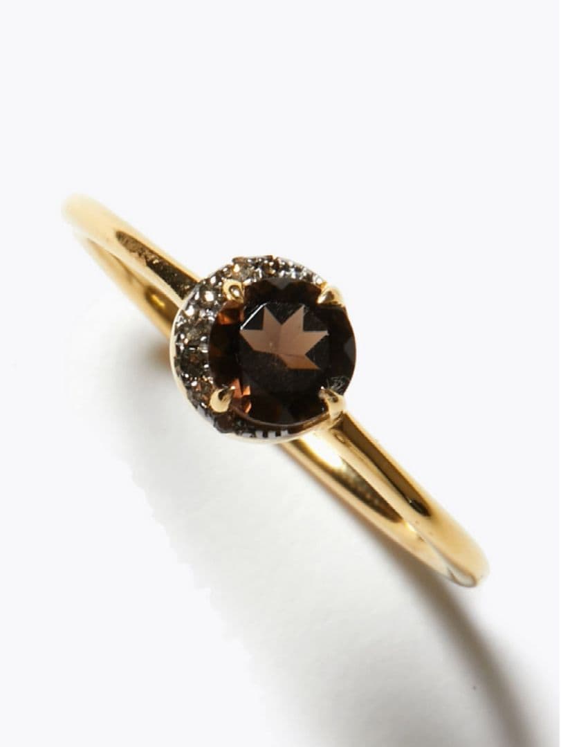 ARTIDA OUD スモーキークォーツ パヴェ ダイヤモンド リング 指輪