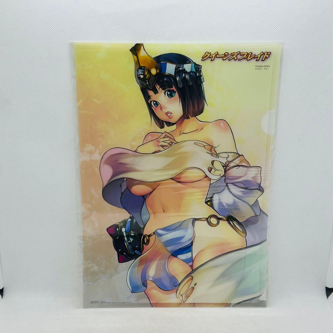 未使用 クイーンズブレイド 古代の王女メナス 透けるクリアファイル キャラホビ