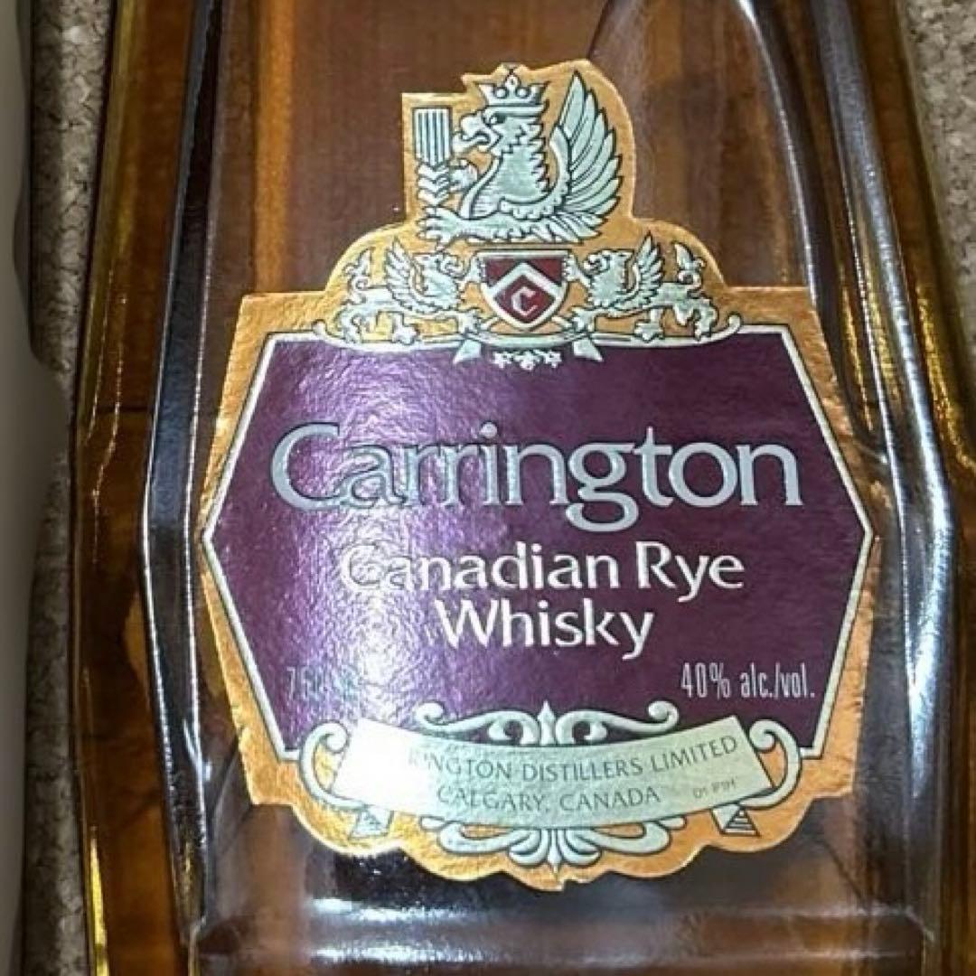 貴重Carrington カナディアンウイスキー 750ml 40%ヴィンテージ Yahoo
