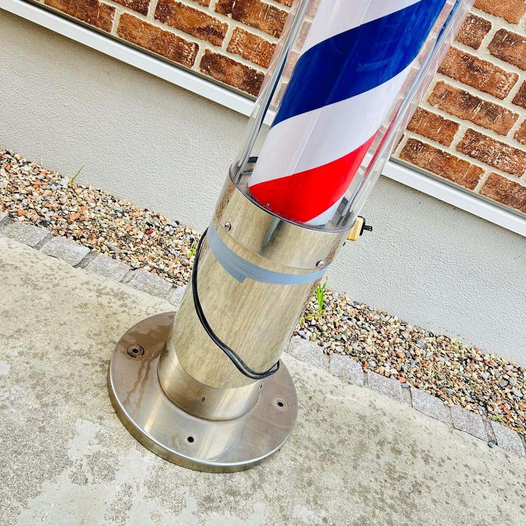 動作ok】喜田アイディア サインポール 理容室 美容室 床屋 業務用