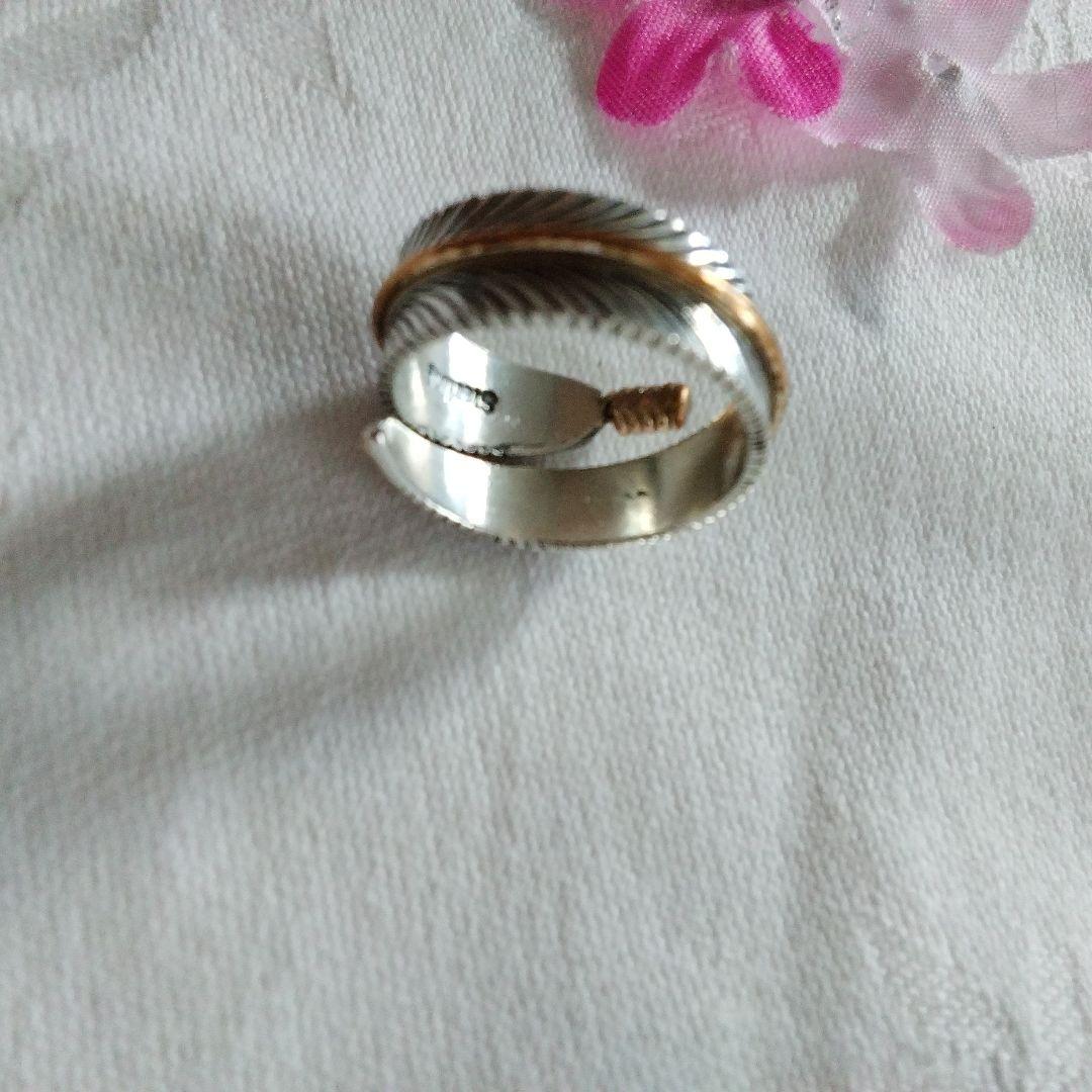 ハーヴィーメイス　ナバホ　インディアンジュエリー12KGF 　フェザーリング