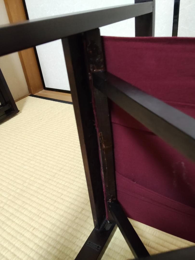 旧日本楽器（ヤマハ）製 昭和初期アンティーク 折り畳み机、椅子セット