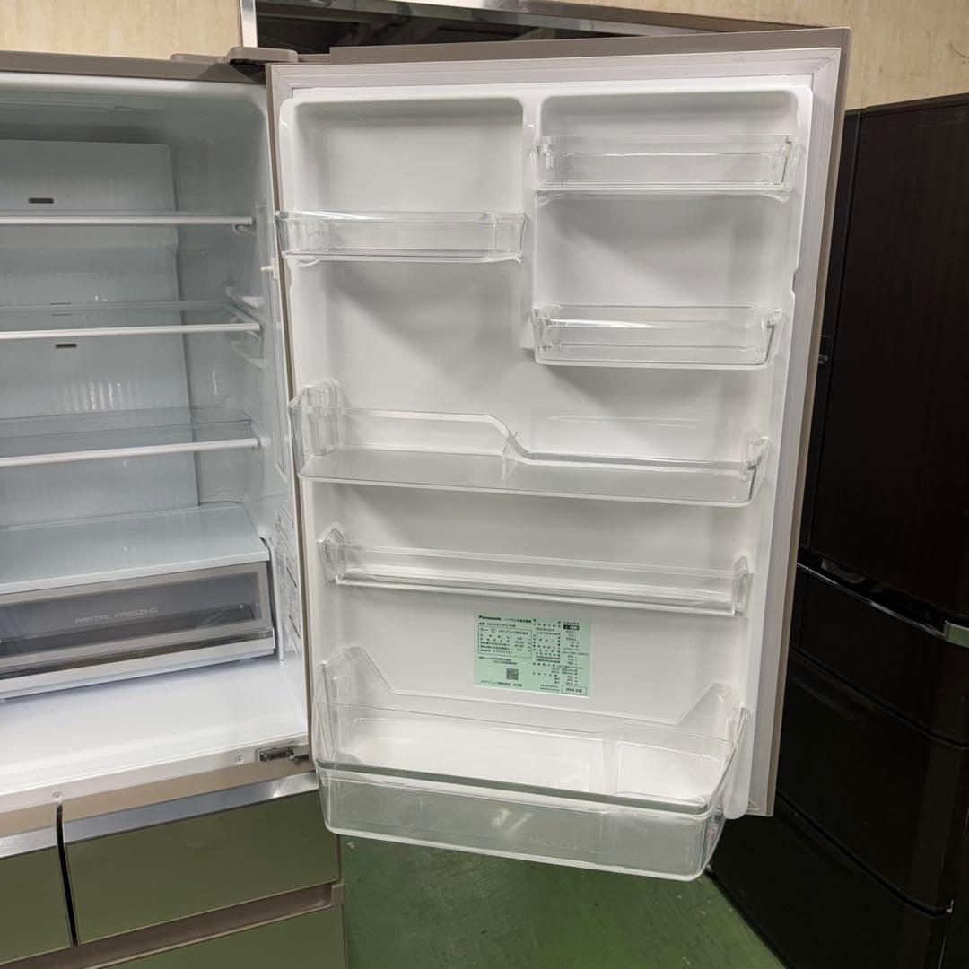91 パナソニック　大型冷蔵庫　406L 400L強　小型　家庭用　自動製氷
