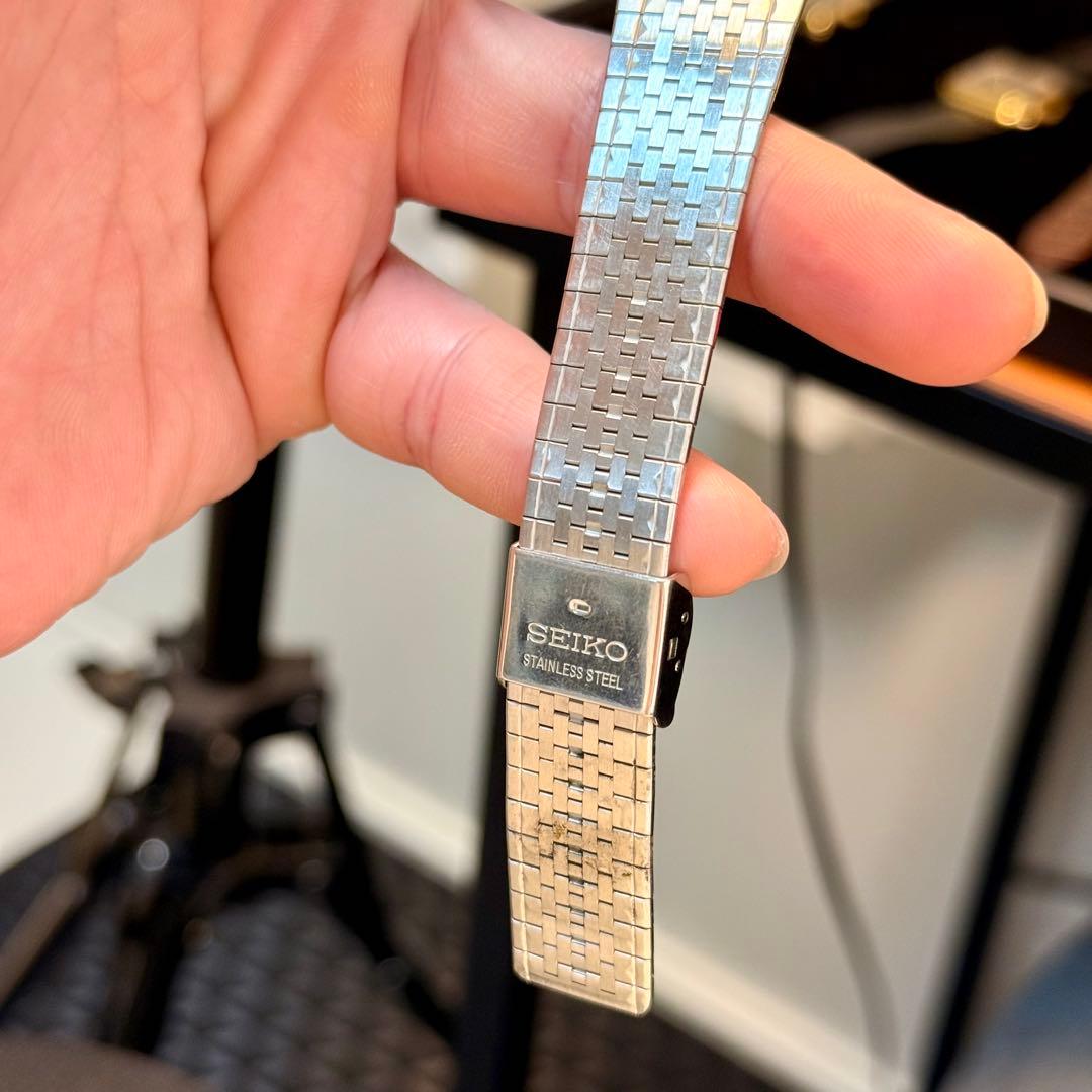 VINTAGE SEIKO 7731 テクスチャー文字盤 タンク 1985年