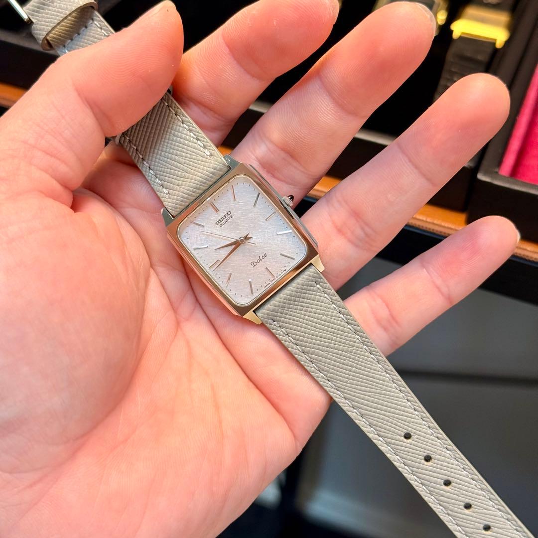 VINTAGE SEIKO 7731 テクスチャー文字盤 タンク 1985年