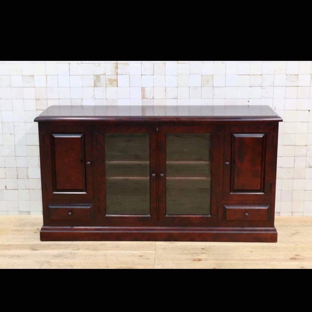 民芸家具 サイドボード テレビボード アンティーク家具 樺材 レトロ 和