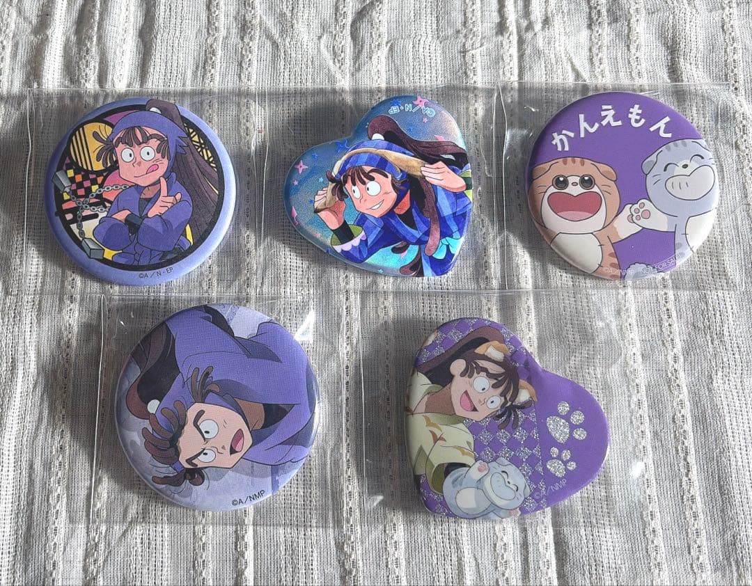 尾浜勘右衛門 忍たま乱太郎 ハート缶バッジ12個 忍たま乱