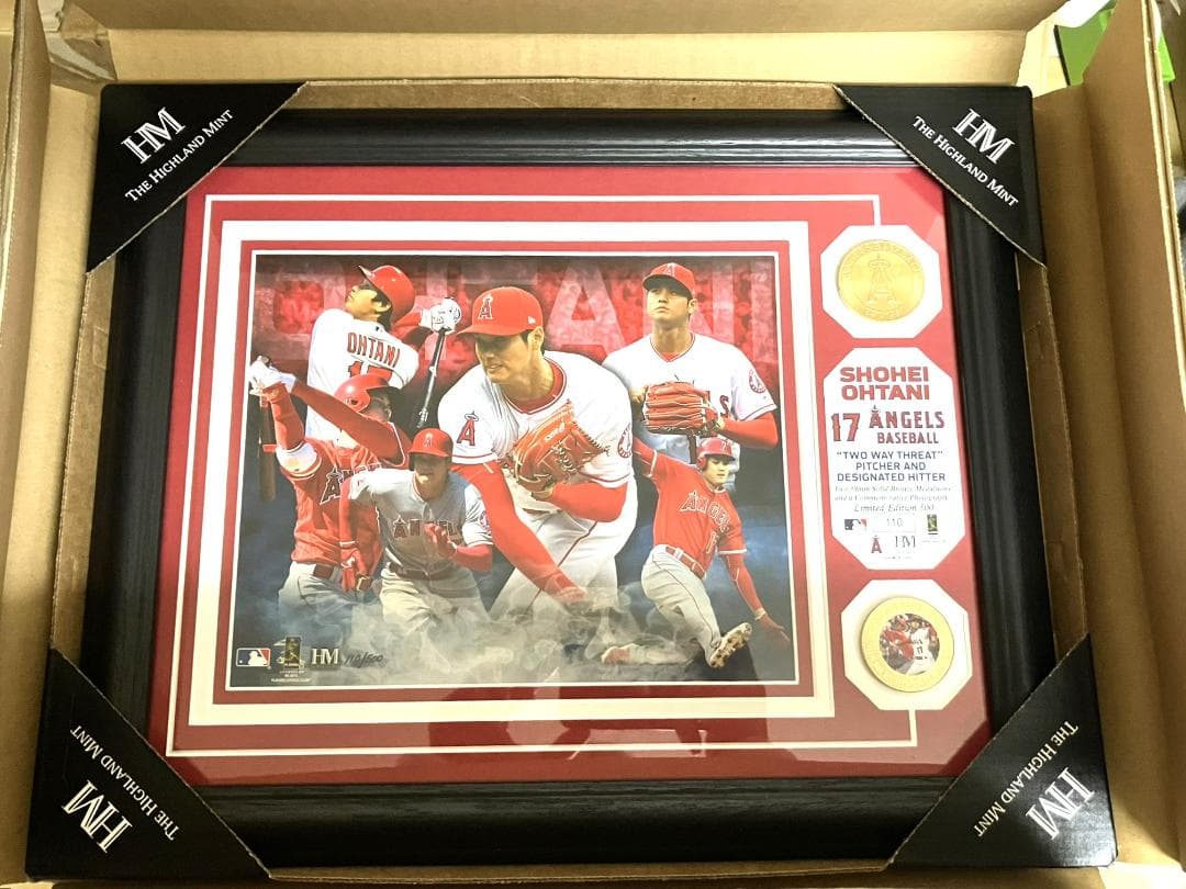 ドジャース 大谷翔平 【世界限定500枚】大谷翔平 フォトミント 新人賞