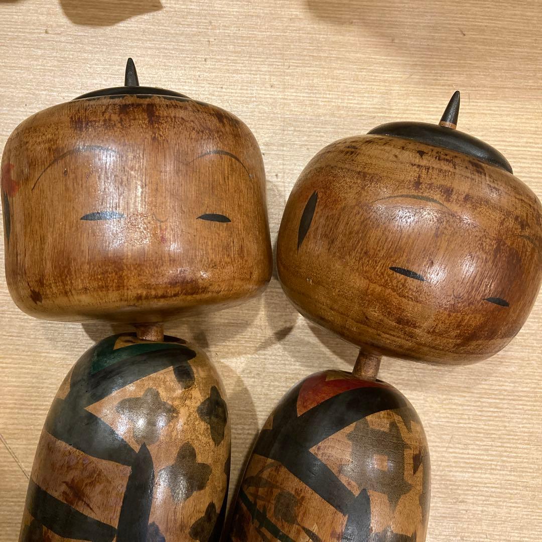 超稀少品 アンティークこけし 2体セット