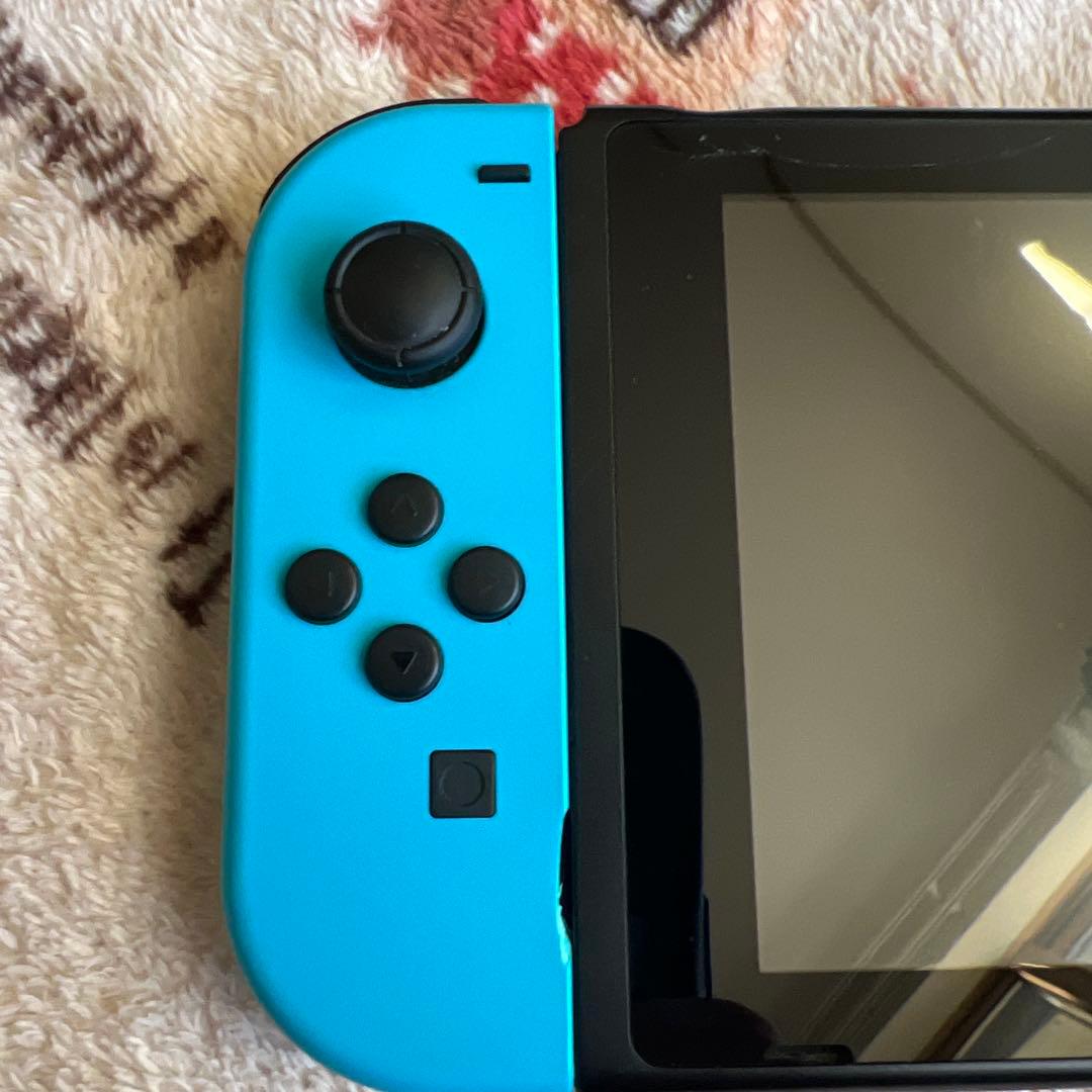【傷あり】 Nintendo Switch 本体 ネオンブルー/レッド 付属品付