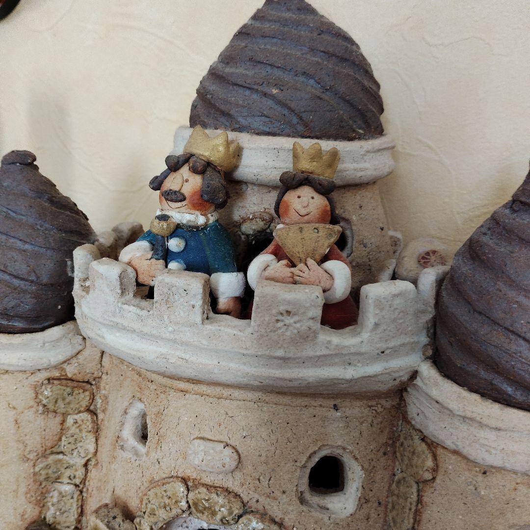 12/27 週末値引 陶器の城と人形の装飾品