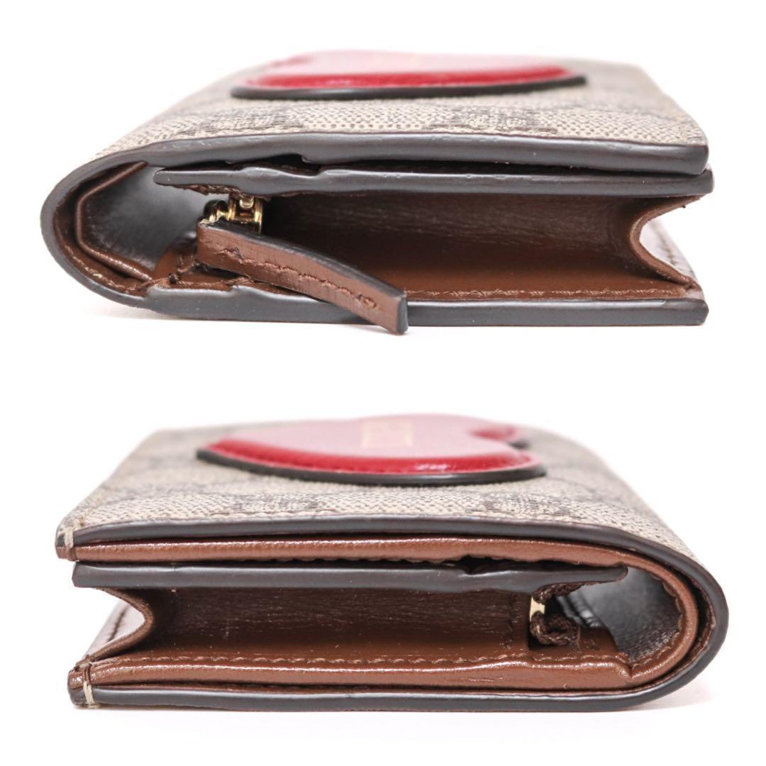 【極美品】グッチ 648848 ハート モチーフ カードケース ウォレット 財布