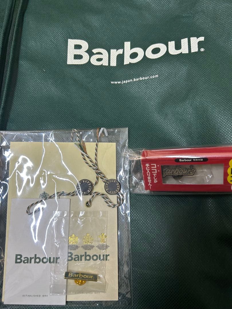 Barbour ビデイルSL36ライナー付属 限定ピンバッジ 英国製 豪華セット
