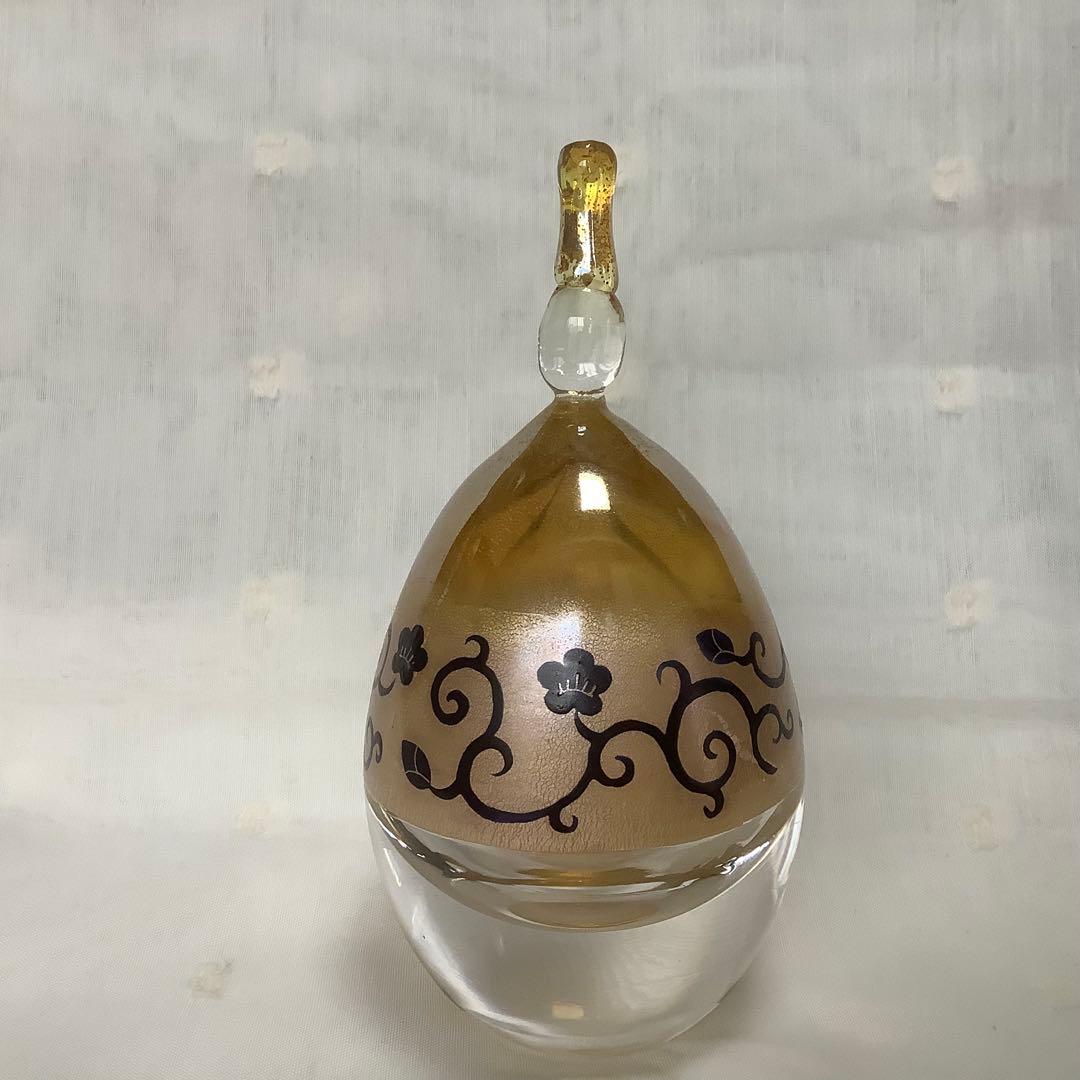 ガラス製ひな人形 金色装飾 小幡祐嗣作