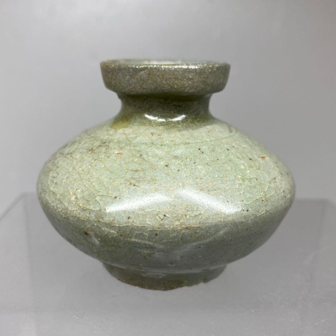16世紀　高麗青磁　油壺　高さ約5.2㎝　東さ7-0804☆2F