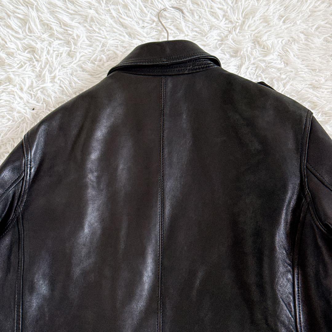 Lサイズ✨ブルックスブラザーズ オールレザージャケット フルジップ