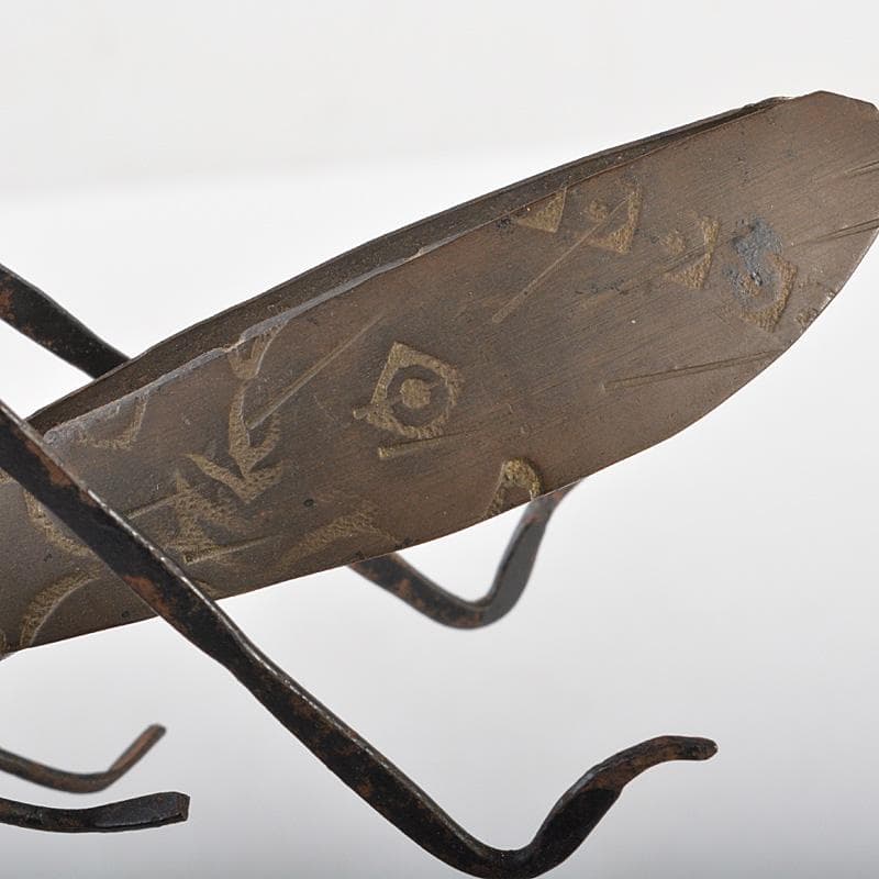 時代金工 古鉄 鈴虫 飛蝗 置物 V R5581 - メルカリ