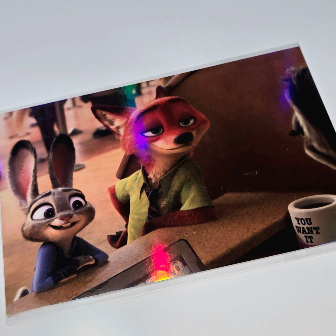 韓国限定 ズートピア ポップアップ ポストカード 証明写真 4カットステッカー