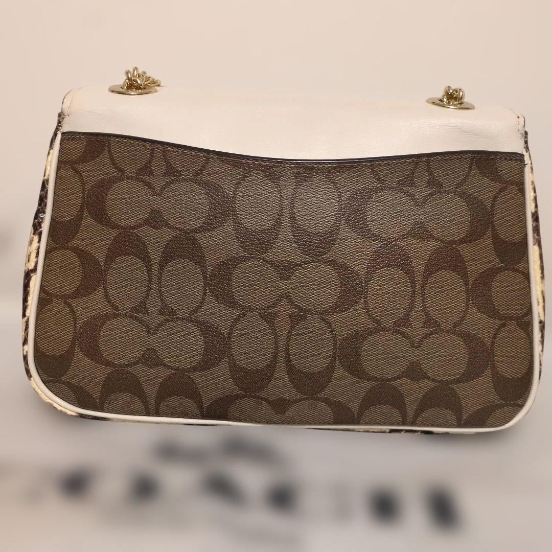 Coach ショルダーバッグ ホワイト/ブラウン