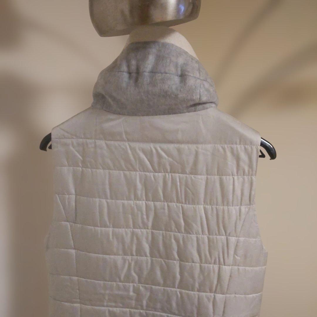 アルチビオ グレー ホワイト 中綿入りベスト