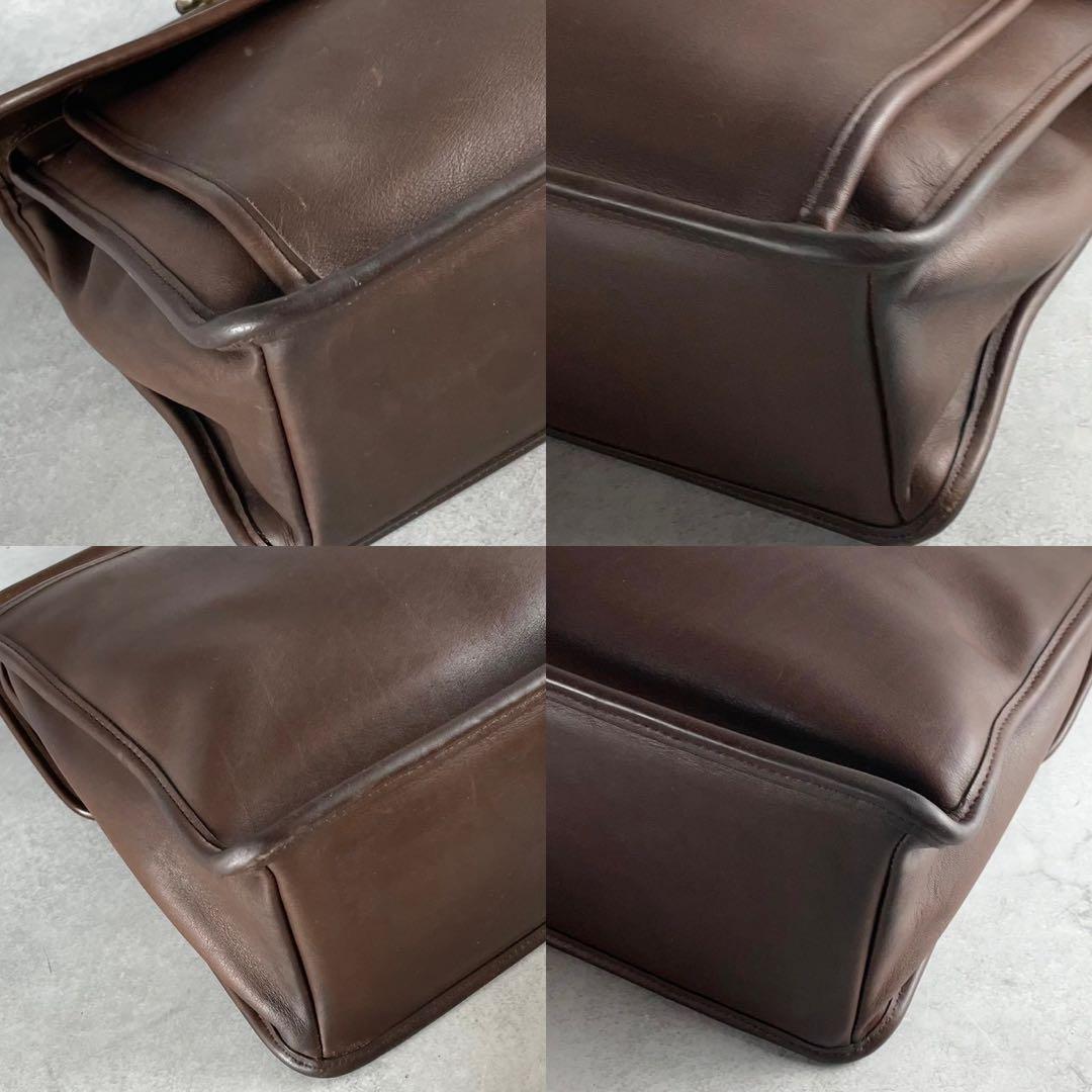極美品 オールドコーチ 2way ビジネスバッグ ブリーフケース ターンロック