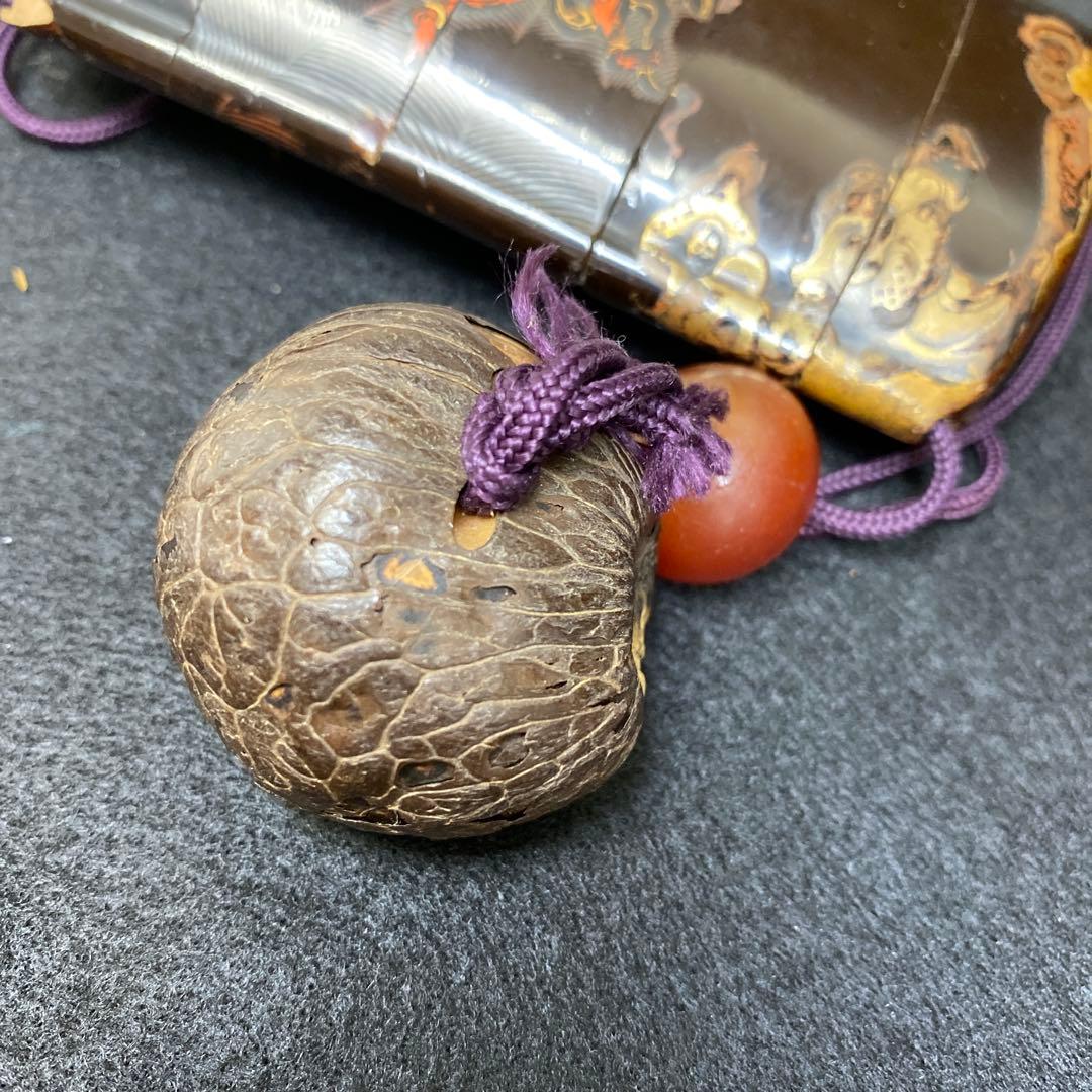 江戸時代 蒔絵鬼図内梨地印籠 共箱 128g 東Y7-0328☆2Fトコカ - メルカリ