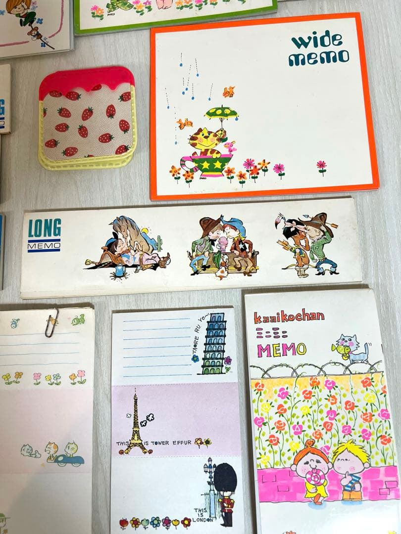 即購入OK】昭和レトロ 当時物 メモ帳 まとめ売り水森亜土 サンリオ 他