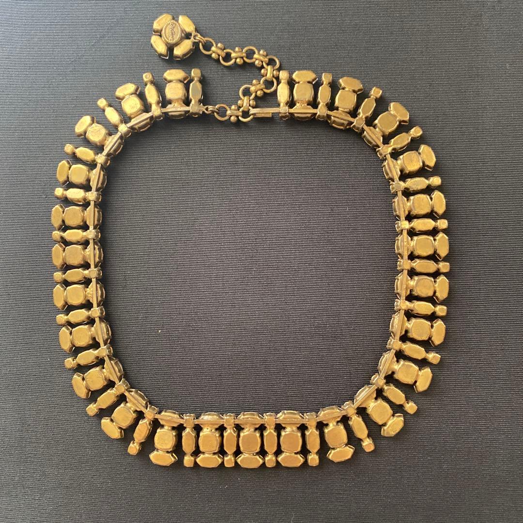 De Luxe ヴィンテージ ネックレス ガラス 希少◇チェコ ウランガラス