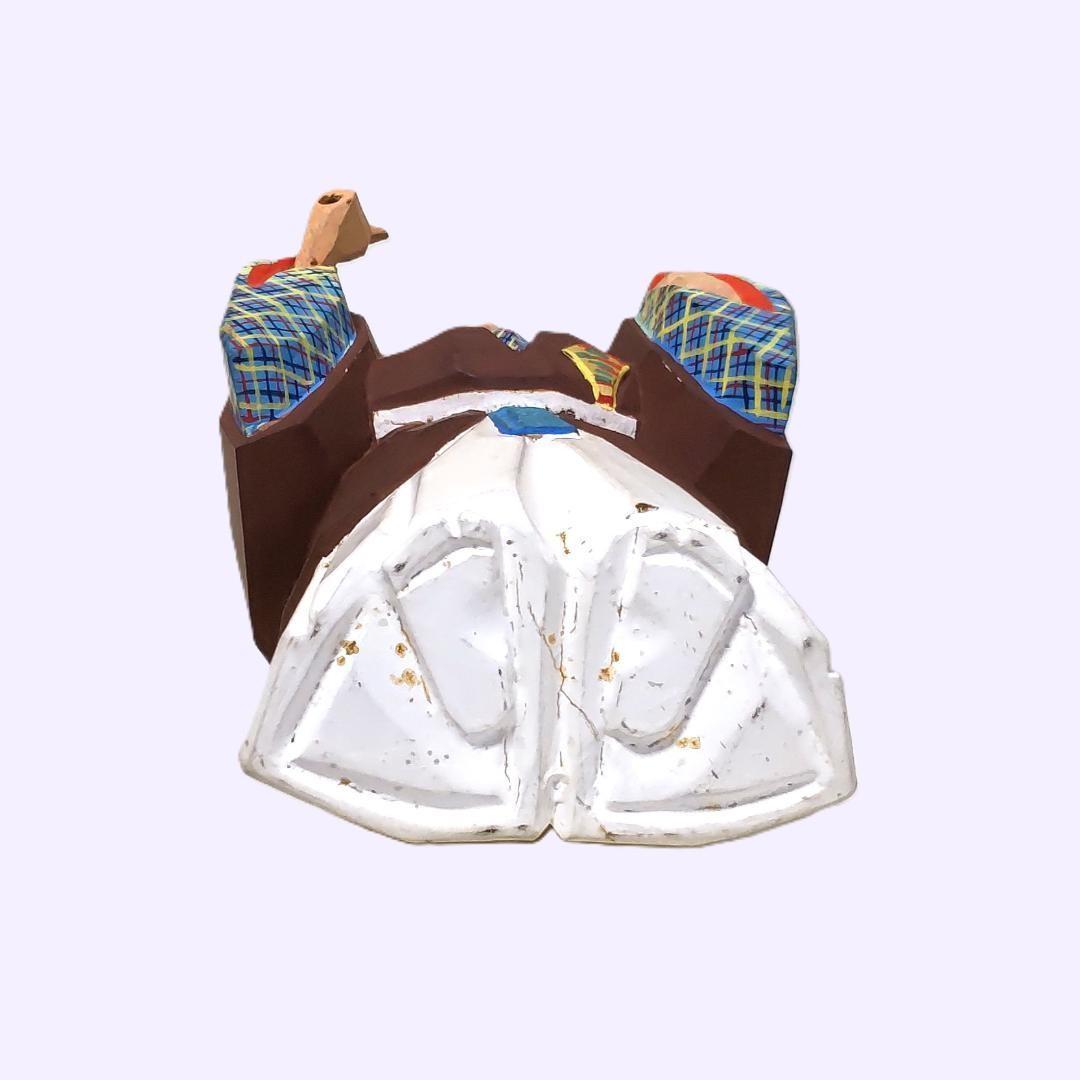 一刀彫 高砂 奈良一刀彫 奈良人形 木嶋良宗 工芸品 置物 共箱 - メルカリ