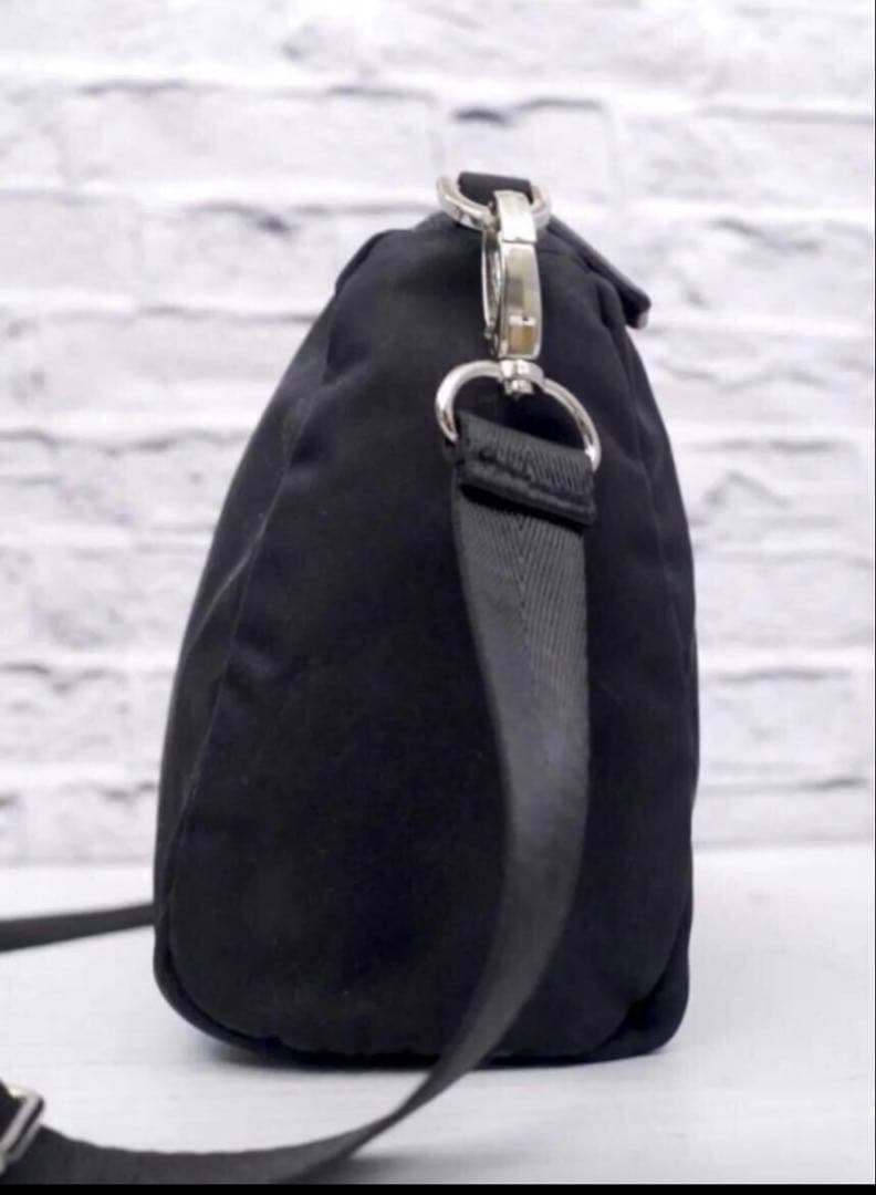 ◆ PRADA プラダ テスート ナイロン ショルダー カメラ バッグ ポーチ黒