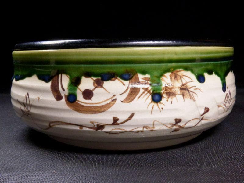 九代 大樋長左衛門作 大樋焼 七宝 透 蓋置 共箱 共布 茶道具 古美味