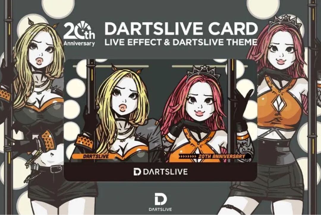 ダーツライブ20周年記念 ダーツライブカード KENTOO 20周年記念 ダーツ