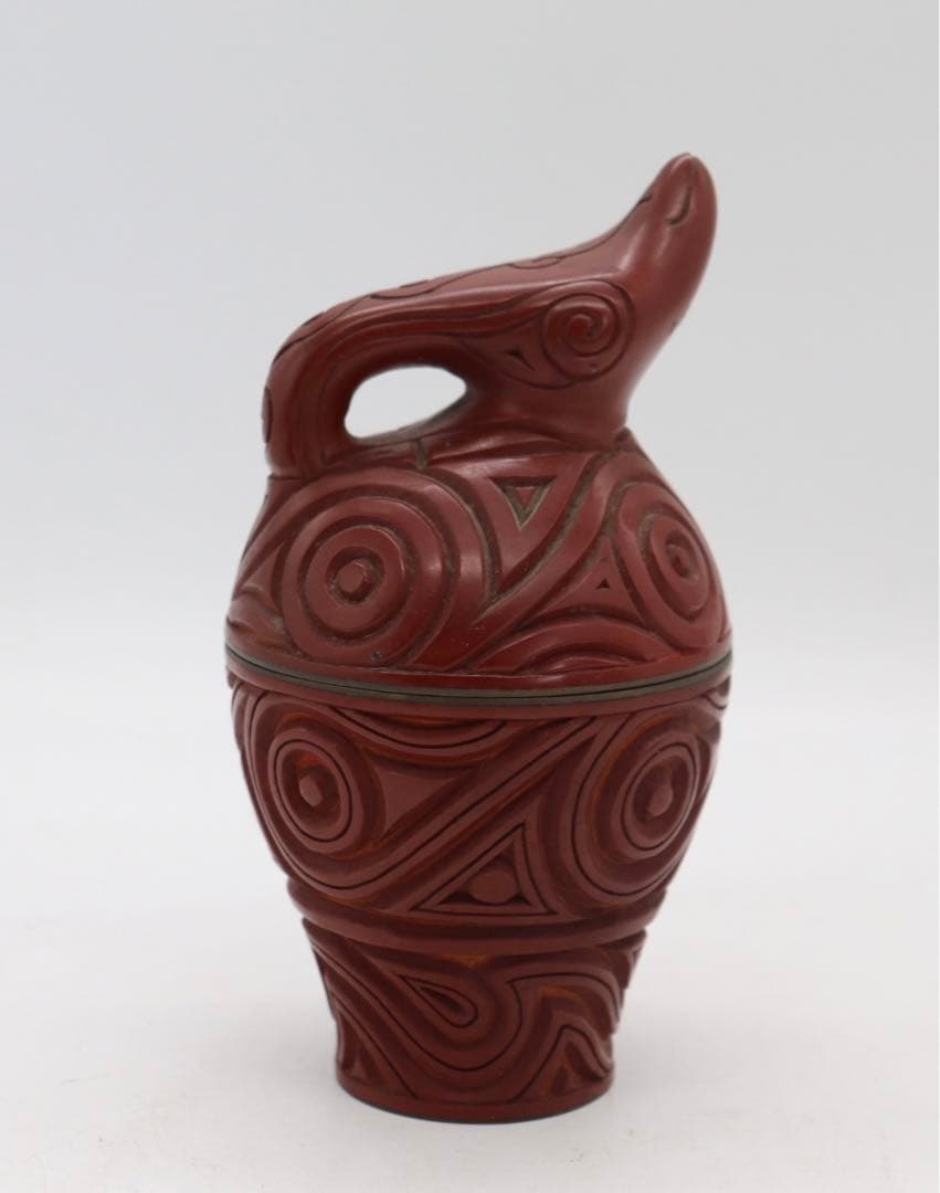 レア 中国 鳥型堆朱蓋物 送料込み0808 堆朱（ついしゅ）の買取 | 骨董