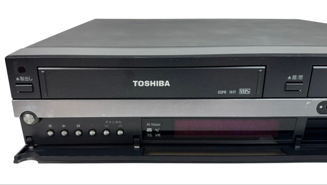 東芝 ダビング機能付 HDD内蔵 VHS一体型DVDレコーダー RD-W300