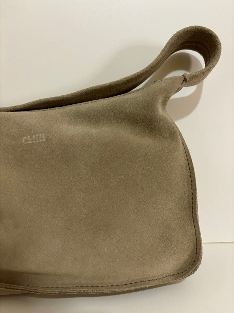 ch!iii bag スエードワンショルダーバッグ 美品　ベージュ　牛革