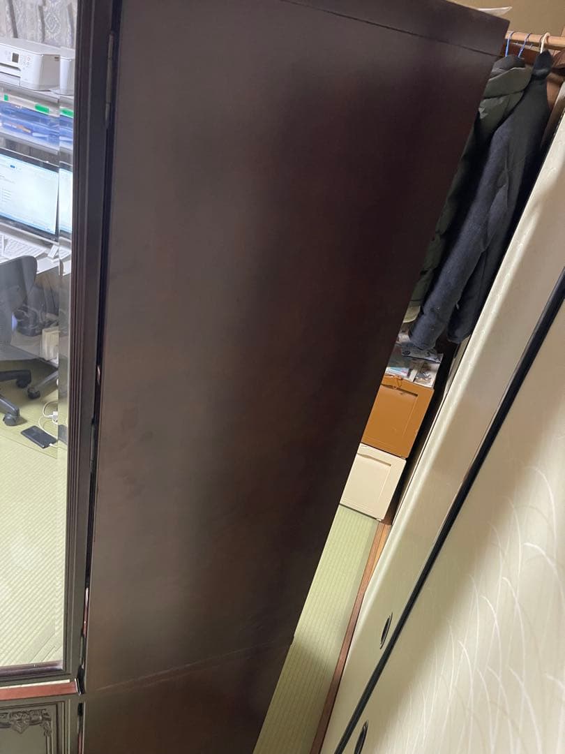 貴重品】昭和レトロ 木製アンティーク調 ディスプレイキャビネット