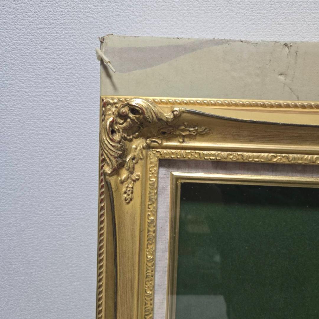 未使用保管品 高級額縁 ルイ14世デザイン 金縁 箱付き 袋付き