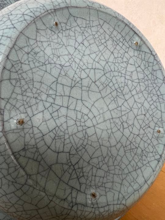 中国宋元官汝窯のお皿 唐物 古美術品 江戸アンティーク骨董